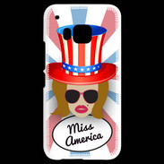 Coque HTC One M9 Miss USA Rousse
