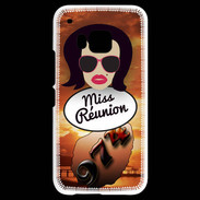 Coque HTC One M9 Miss Réunion Brune