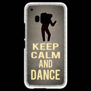 Coque HTC One M9 Keep Calm and Dance Gris