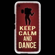 Coque HTC One M9 Keep Calm and Dance Rouge