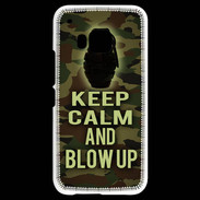 Coque HTC One M9 Keep Calm and Grenade Camouflage