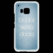 Coque HTC One M9 Boulot Sexo Dodo Bleu ZG