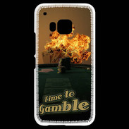 Coque HTC One M9 Poker flamme