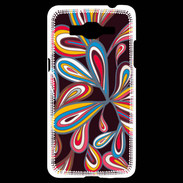 Coque Samsung Grand Prime 4G Flower power sur fond noir