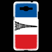 Coque Samsung Grand Prime 4G Drapeau français et Tour Eiffel
