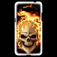 Coque Samsung Grand Prime 4G Tête de mort en flamme 5