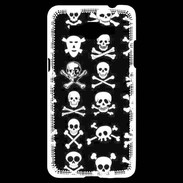Coque Samsung Grand Prime 4G Crâne en folie sur fond noir