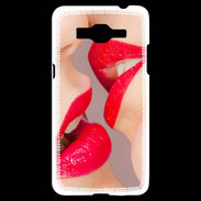 Coque Samsung Grand Prime 4G Bouche sexy Lesbienne et rouge à lèvres gloss