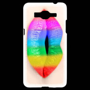 Coque Samsung Grand Prime 4G Bouche Arc en Ciel