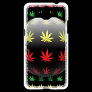 Coque Samsung Grand Prime 4G Effet cannabis sur fond noir