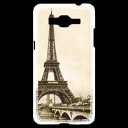 Coque Samsung Grand Prime 4G Tour Eiffel Vintage en noir et blanc