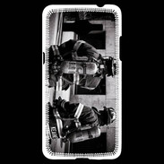 Coque Samsung Grand Prime 4G Pompiers en noir et blanc