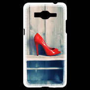 Coque Samsung Grand Prime 4G Escarpin rouge