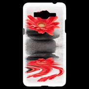 Coque Samsung Grand Prime 4G Fleurs et galet