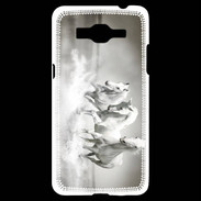 Coque Samsung Grand Prime 4G Chevaux blancs