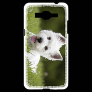 Coque Samsung Grand Prime 4G Chiot terrier blanc 2