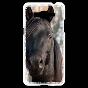 Coque Samsung Grand Prime 4G Tête de cheval noir