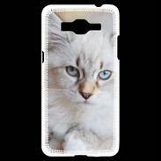 Coque Samsung Grand Prime 4G Chaton aux yeux bleus