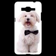 Coque Samsung Grand Prime 4G Bichon avec noeud papillon