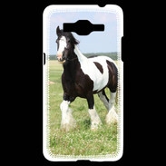 Coque Samsung Grand Prime 4G Cheval noir et blanc 5
