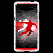 Coque Samsung Grand Prime 4G Illustration Handball en noir et rouge