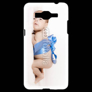 Coque Samsung Grand Prime 4G Bébé ruban bleu