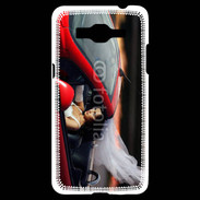 Coque Samsung Grand Prime 4G Mariée dans roadster