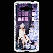 Coque Samsung Grand Prime 4G Sapin de Noël et petite fille