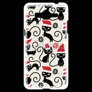 Coque Samsung Grand Prime 4G Fond chat noir Noël