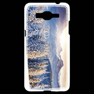 Coque Samsung Grand Prime 4G Montagne enneigée et ensoleillée