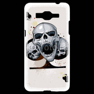 Coque Samsung Grand Prime 4G Carte tête de mort trèfle