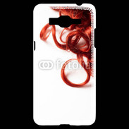 Coque Samsung Grand Prime 4G Coiffure Cheveux bouclés rouges