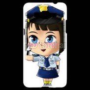 Coque Samsung Grand Prime 4G Cute cartoon illustration of a policewoman