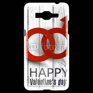 Coque Samsung Grand Prime 4G Saint valentin sur fond bois