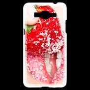 Coque Samsung Grand Prime 4G Fraise et bouche