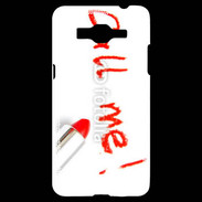 Coque Samsung Grand Prime 4G Call me en rouge à lèvres