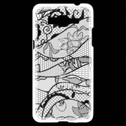 Coque Samsung Grand Prime 4G Tissus glamour noir et blanc