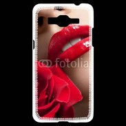 Coque Samsung Grand Prime 4G Bouche et rose glamour