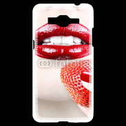 Coque Samsung Grand Prime 4G Bouche sexy rouge à lèvre gloss rouge fraise