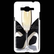 Coque Samsung Grand Prime 4G coupe de champagne talons aiguilles 