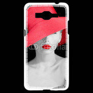 Coque Samsung Grand Prime 4G Femme élégante en noire et rouge 10