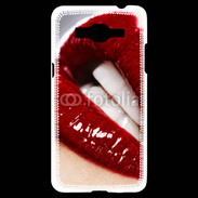 Coque Samsung Grand Prime 4G Bouche fatale rouge