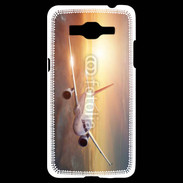 Coque Samsung Grand Prime 4G Avion de ligne au coucher de soleil