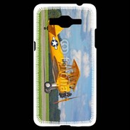 Coque Samsung Grand Prime 4G Avio Biplan jaune