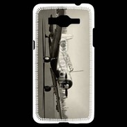 Coque Samsung Grand Prime 4G Avion T6 noir et blanc