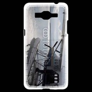 Coque Samsung Grand Prime 4G Hydravion noir et blanc