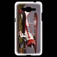 Coque Samsung Grand Prime 4G Biplan blanc et rouge