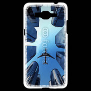 Coque Samsung Grand Prime 4G Avion de ligne au dessus des immeubles