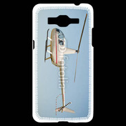 Coque Samsung Grand Prime 4G Hélicoptère R44 blanc