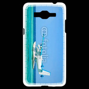 Coque Samsung Grand Prime 4G Hydravion au dessus de la mer turquoise